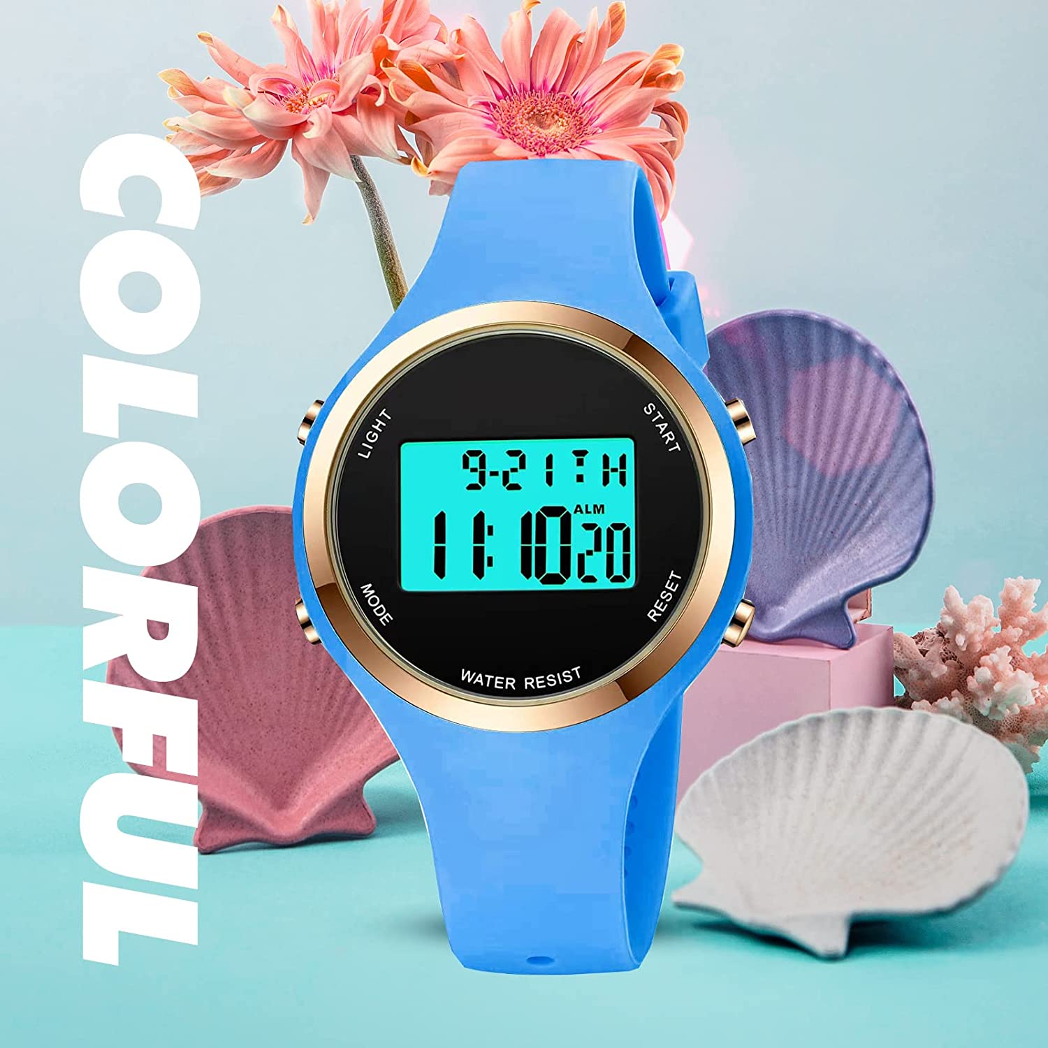 XCZAP Outdoor Sport Watches Alarm Clock 5Bar Waterproof LED Digital Watch - Image 3